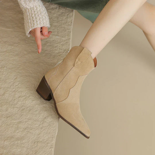 Women's Cowboy Boots with Low Heel