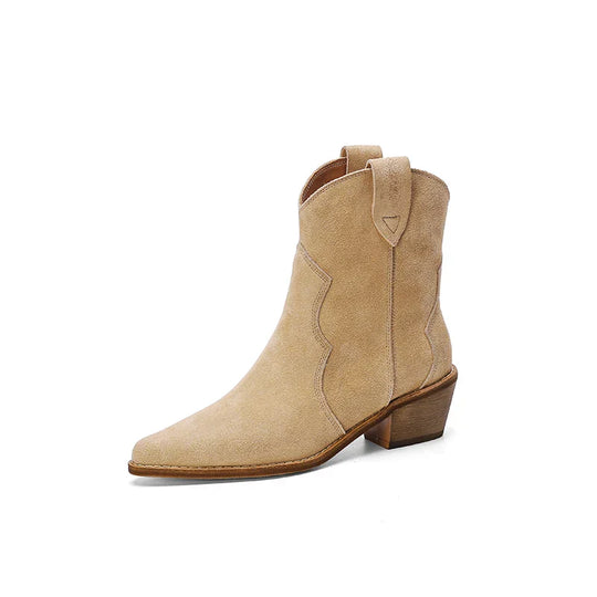 Women's Cowboy Boots with Low Heel