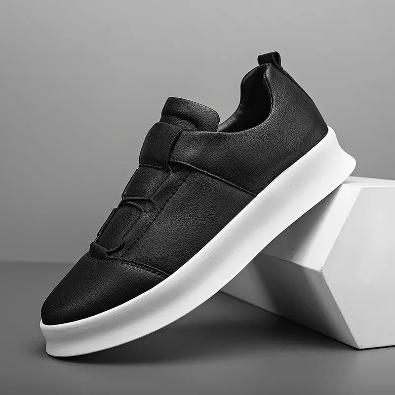 Herren Ledersneaker Mit Schnürung Für Business Casual