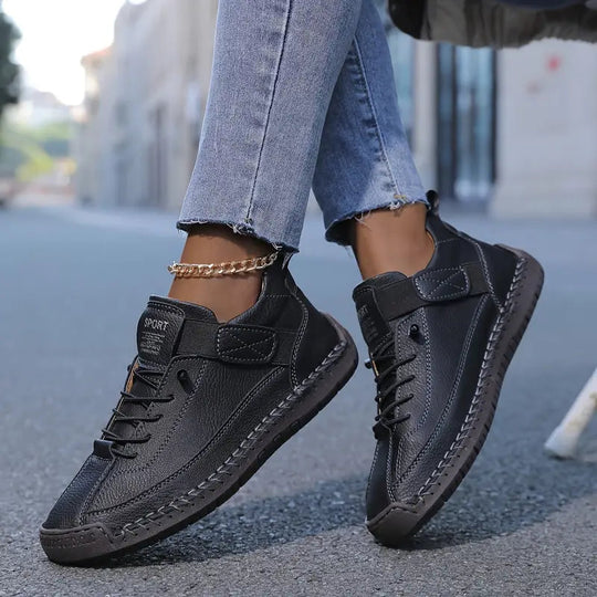 Women's Sneakers with Elastic Inserts and Modern Style