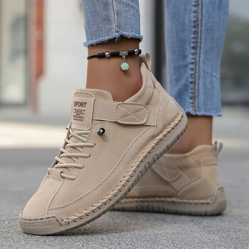 Women's Sneakers with Elastic Inserts and Modern Style