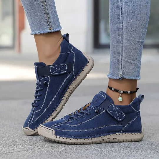 Women's Sneakers with Elastic Inserts and Modern Style