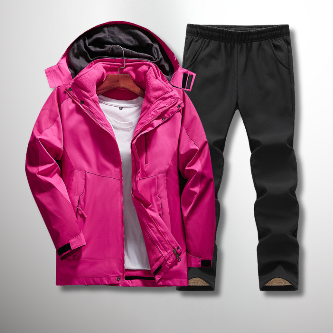 Women's 3-in-1 Outdoor Set with Fleece Jacket and Trousers