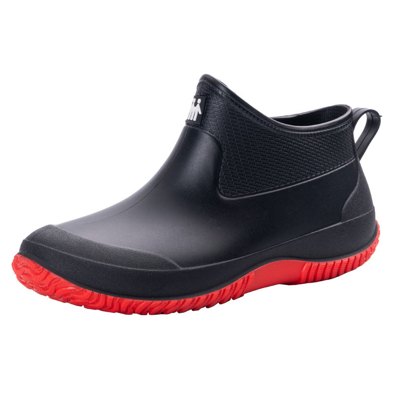 Vorderansicht der wasserdichten Herren-Kurzschaftstiefel