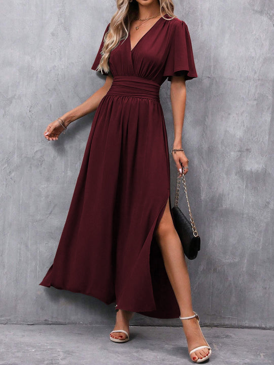 Women's Maxi Wrap Dress with Boho Design and Summer Style