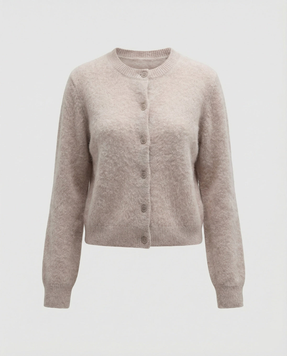 Feine Verarbeitung und weiche Oberfläche des Kaschmir-Strickcardigans