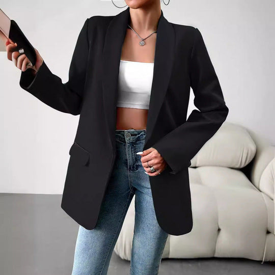 Women's Open Blazer with Tailored Cut