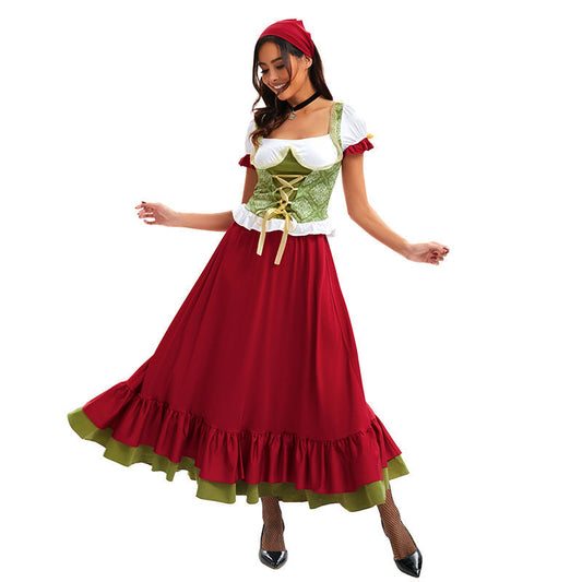 Detailansicht des verstellbaren Corsagenmieders am Damen-Dirndl