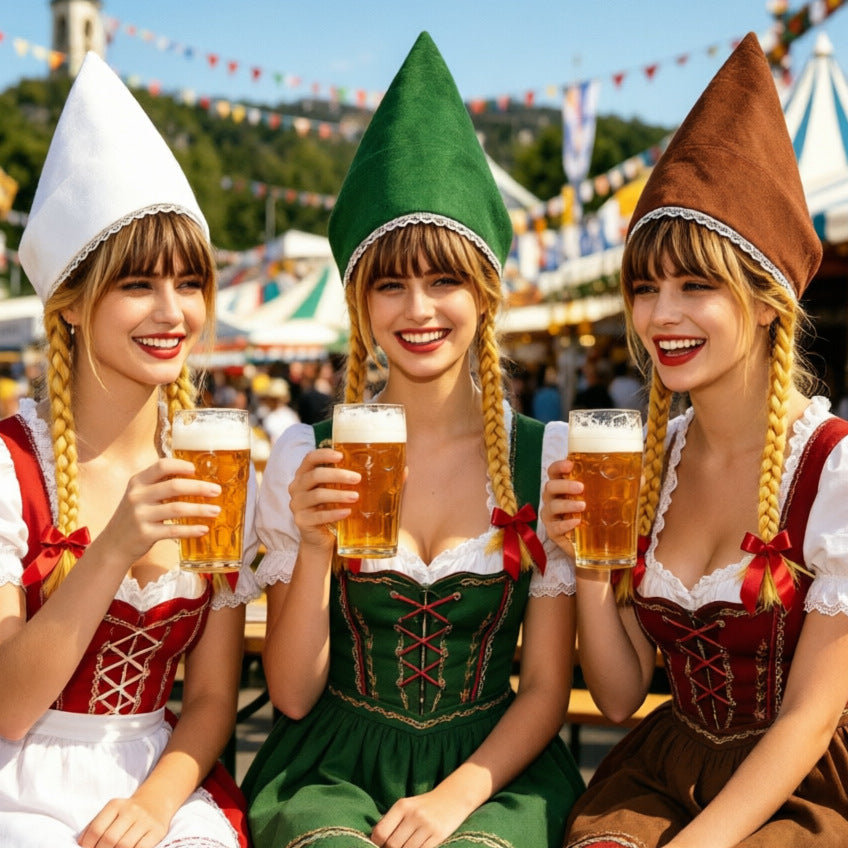Traditionelle Damenkopfbedeckung für Trachten- und Dirndl-Outfits