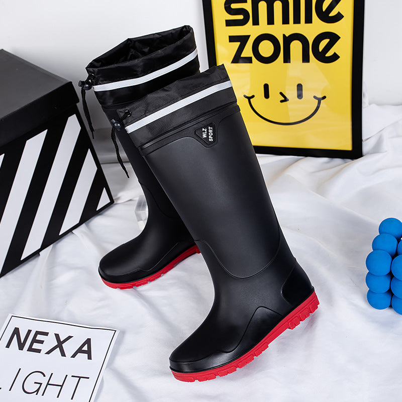 Mittelhohe Herrenstiefel mit bequemem Einstieg und stabilem Schaft