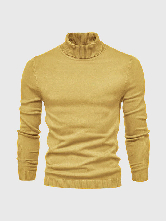Men's roll-neck sweater with a timeless design