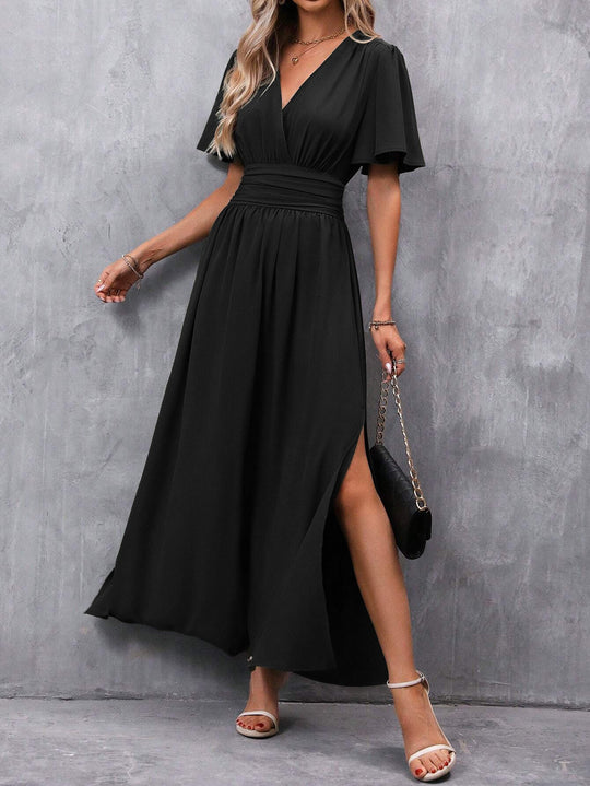 Women's Maxi Wrap Dress with Boho Design and Summer Style