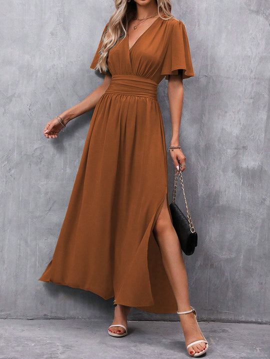 Women's Maxi Wrap Dress with Boho Design and Summer Style