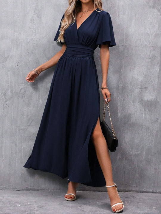 Women's Maxi Wrap Dress with Boho Design and Summer Style
