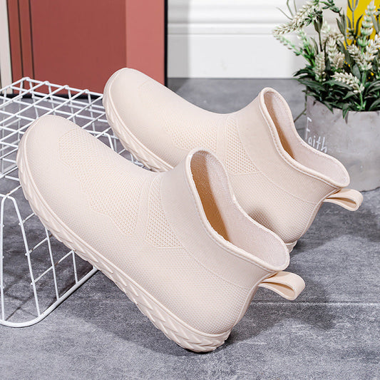 Wasserfeste Damen-Gummistiefel mit flexiblem Schaft