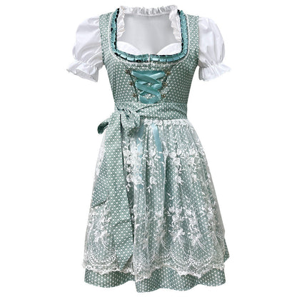 Damen-Dirndl mit klassischer Schnürung am Oberteil