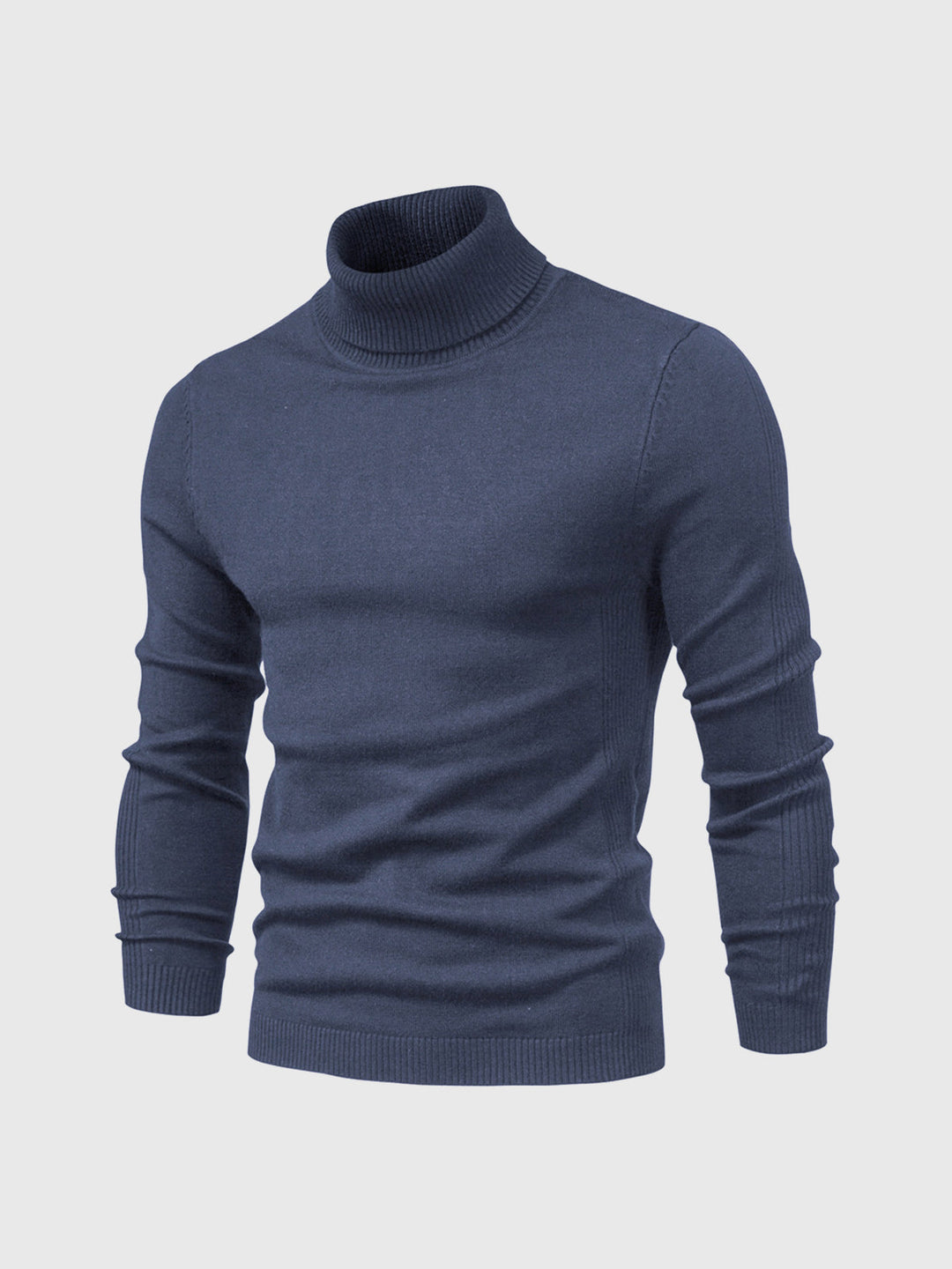 Men's roll-neck sweater with a timeless design