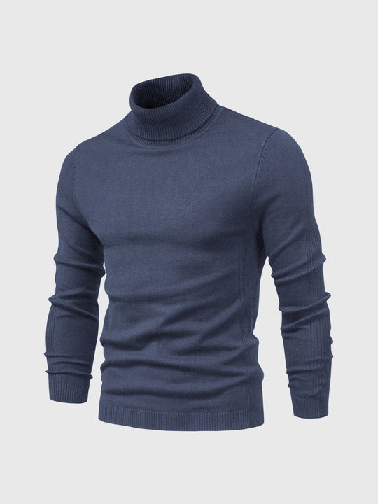 Men's roll-neck sweater with a timeless design