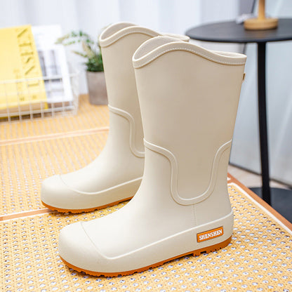 Innenansicht der bequemen Damen-Gummistiefel