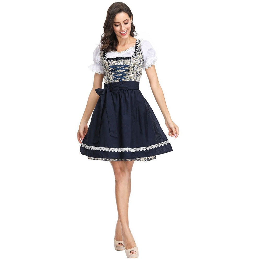 Damenkleid im Dirndl-Stil mit abnehmbarer Schürze