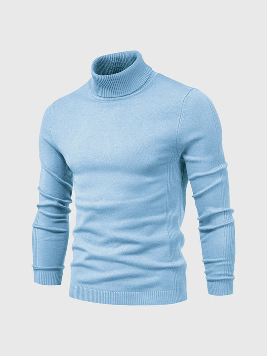 Men's roll-neck sweater with a timeless design