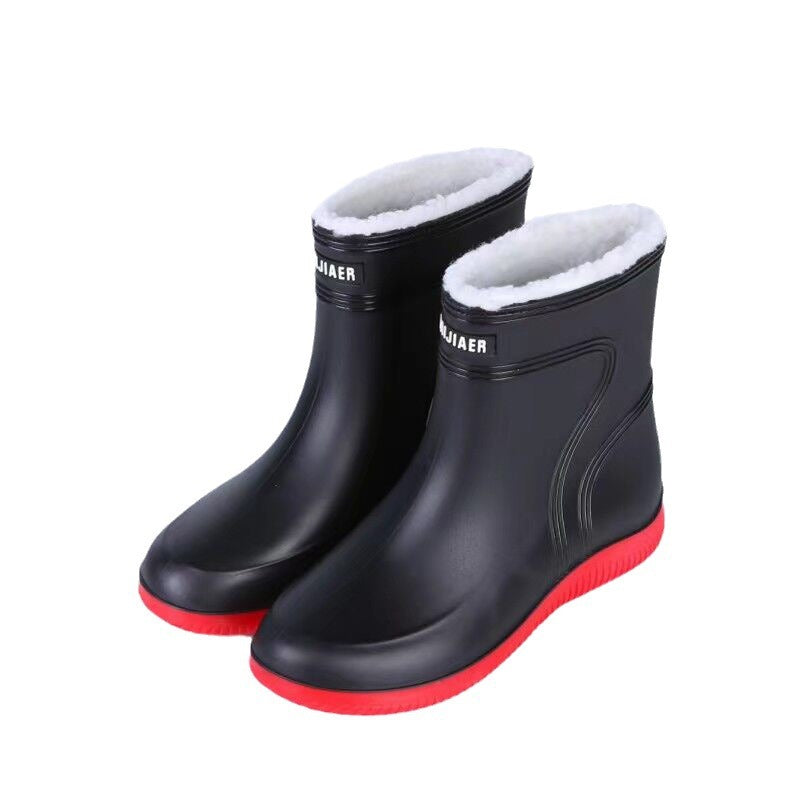 Wärmende Gummistiefel mit weichem Fleece-Innenfutter