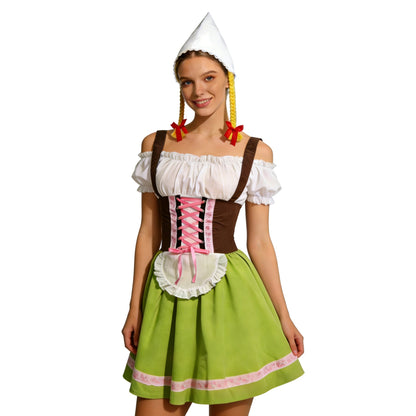 Dirndl mit Schürze für Oktoberfest, Volksfest und Trachtenfeste
