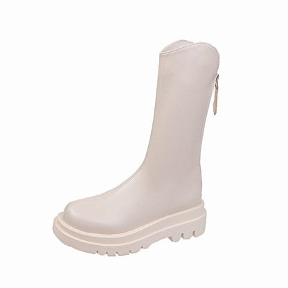 Damenstiefel mit griffiger Sohle für sicheren Halt unterwegs