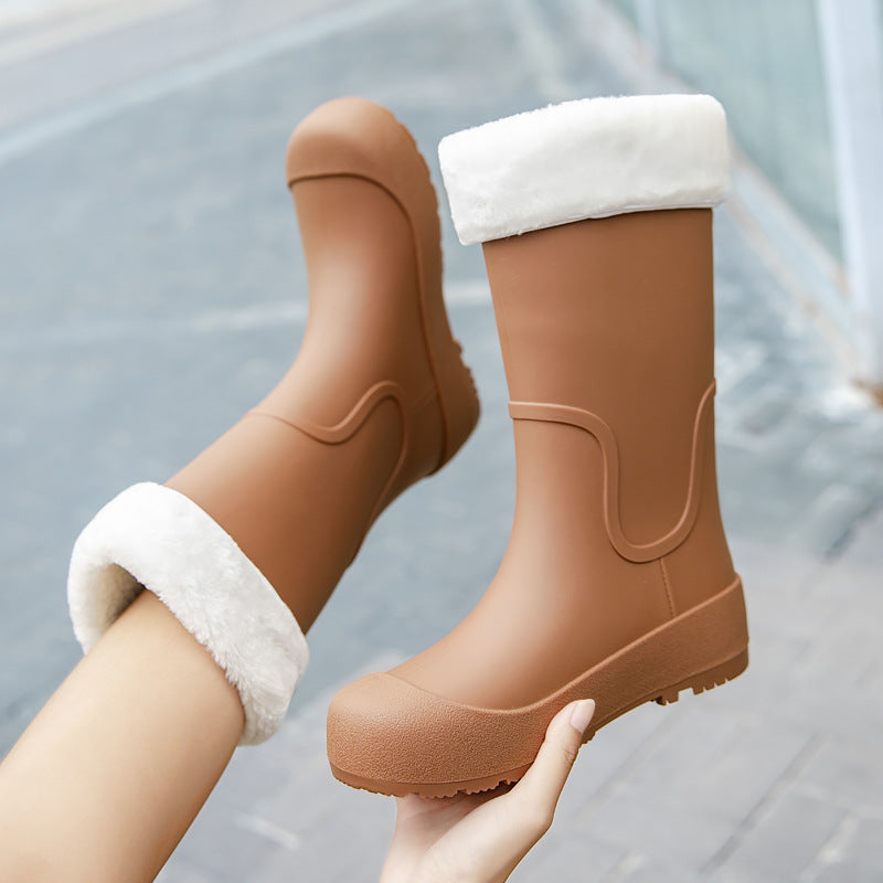 Damen-Gummistiefel mit mittelhohem Schaft