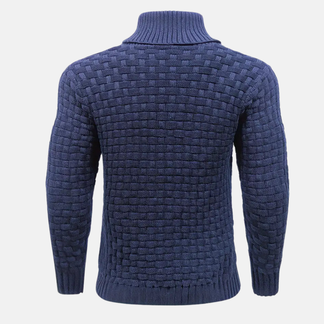 Men's Classic Knit Sweater with Modern Design 
