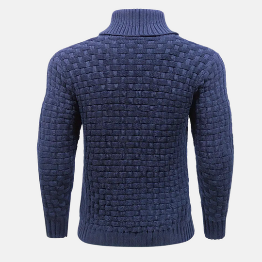 Men's Classic Knit Sweater with Modern Design 