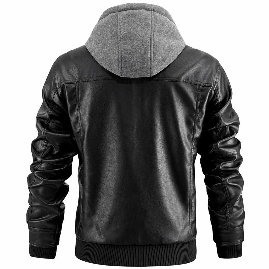 Men's Jacket with Hood and Classic Cut