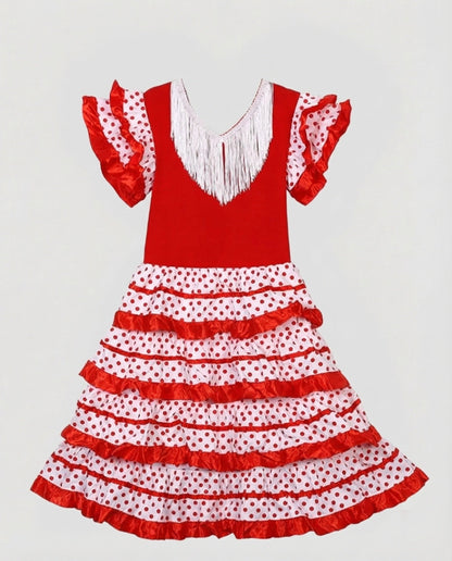 Elegantes Flamenco-Kleid für Tanzauftritte und Bühnenlooks