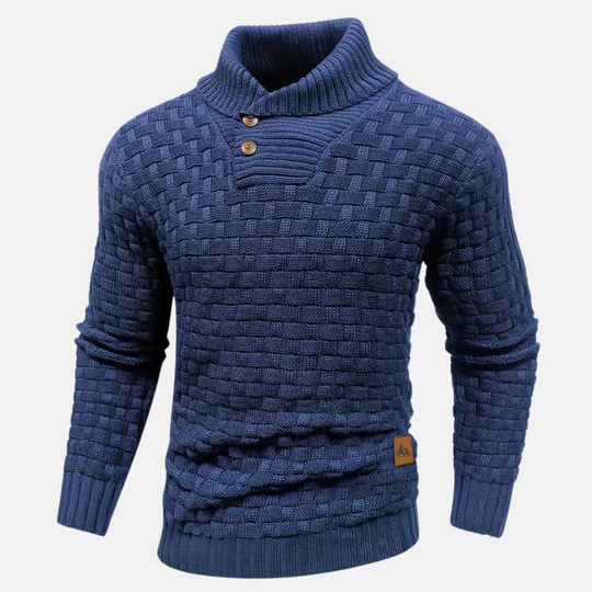 Men's Classic Knit Sweater with Modern Design 