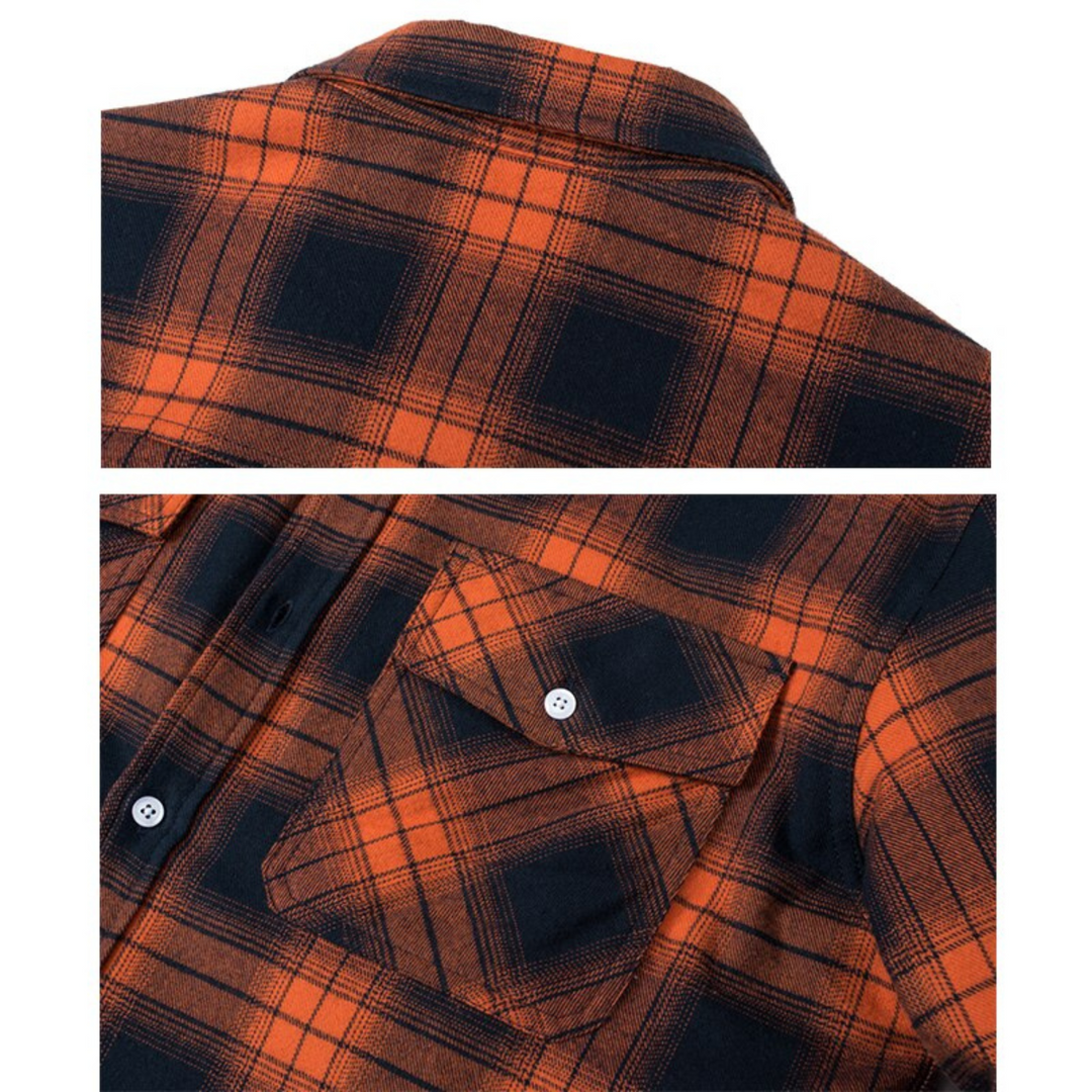 Men's Checkered Fleece Jacket for Autumn and Winter