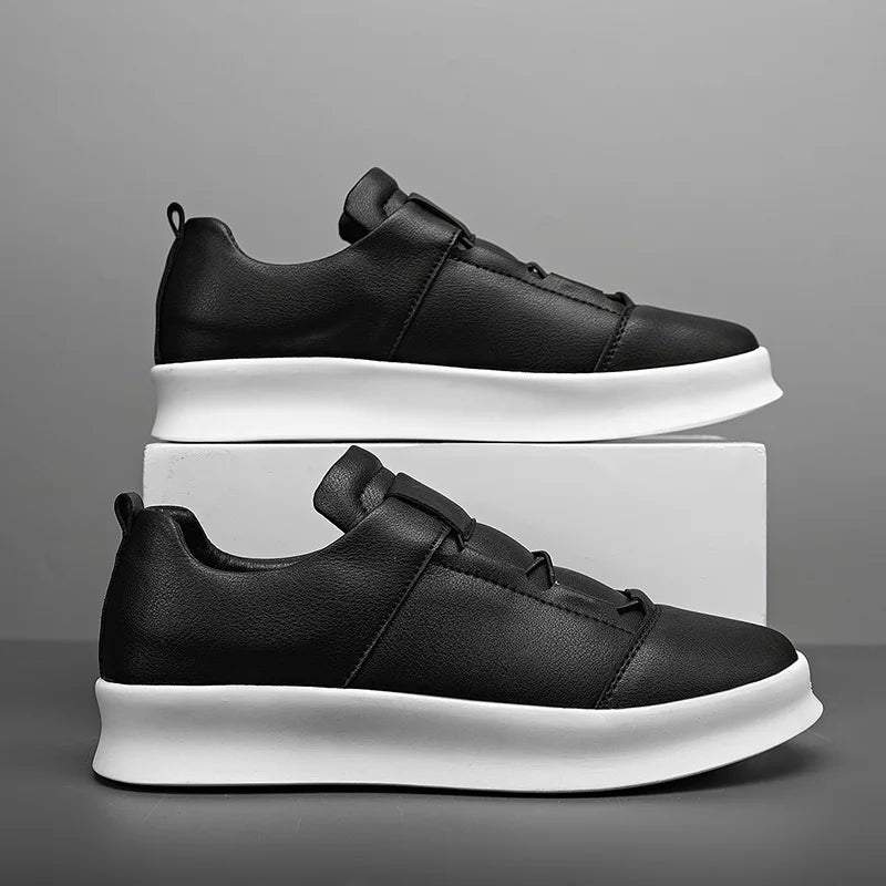Herren-Sneaker aus Leder mit klassischer Schnürung