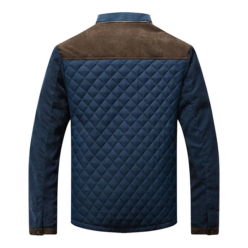 Men's quilted jacket, transitional jacket with classic design
