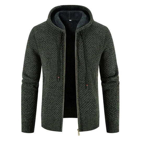 Men's lined cardigan for winter days