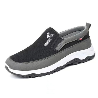 Men's lightweight slip-on trainers displayed as a pair on a plain background