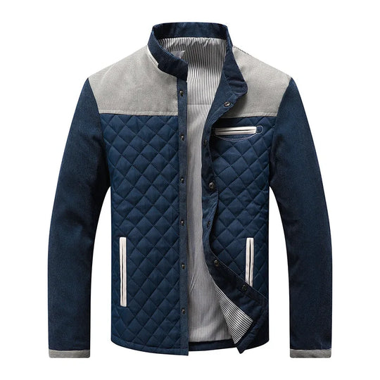 Men's quilted jacket, transitional jacket with classic design