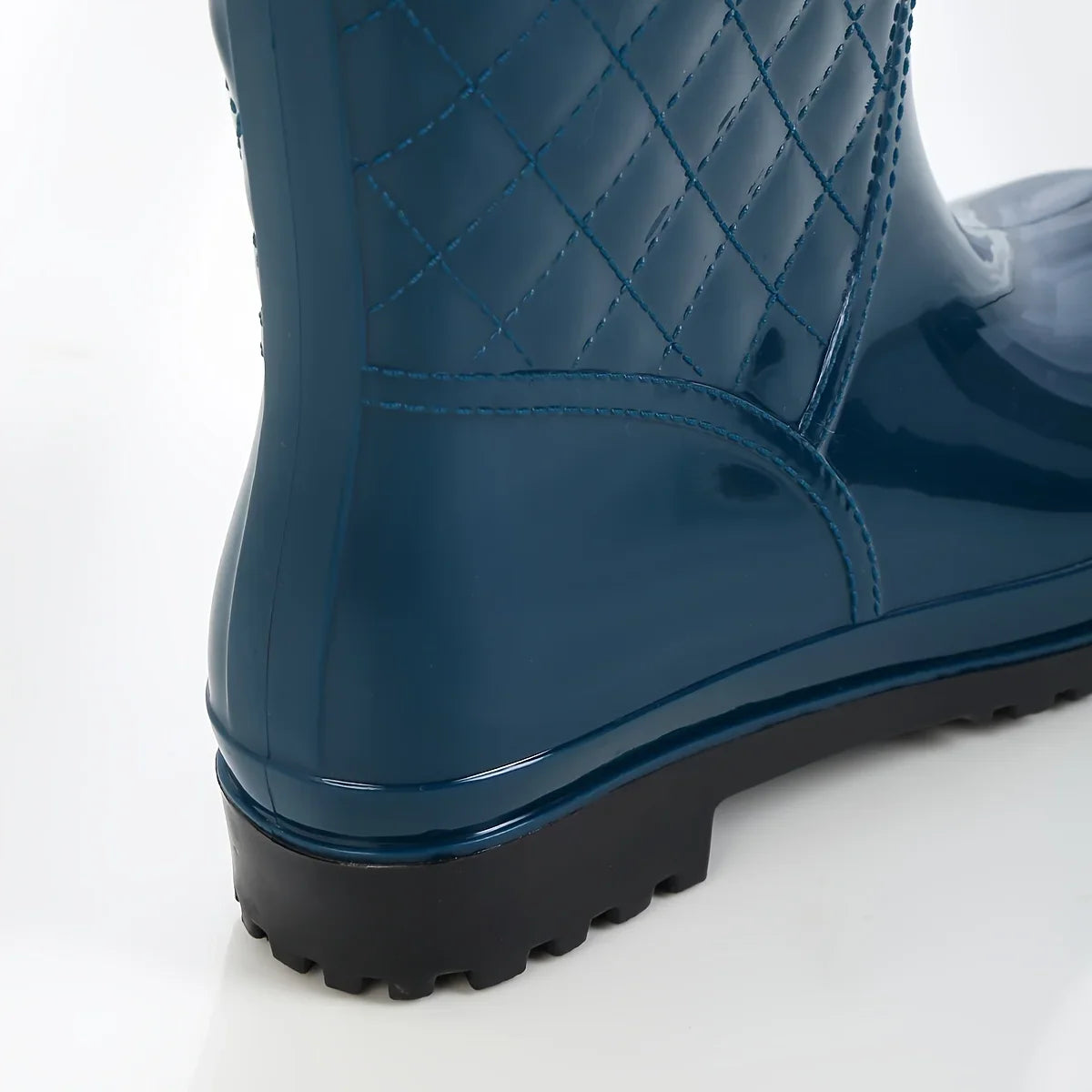 Rückansicht der Damen-Regenstiefel für nasses Wetter