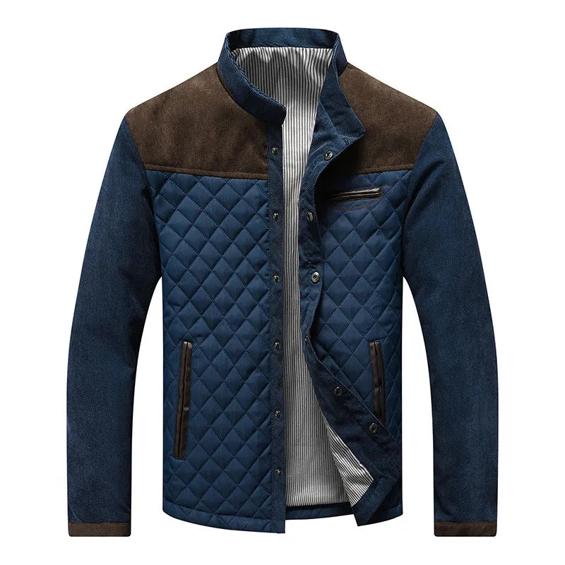 Men's quilted jacket, transitional jacket with classic design