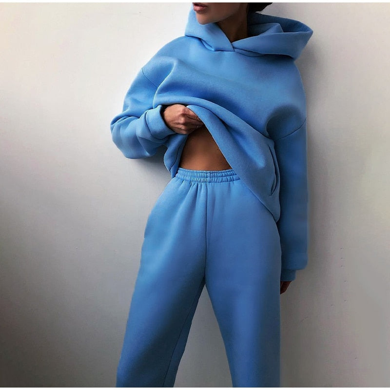 Women's Jogging Set with Pullover and Pants