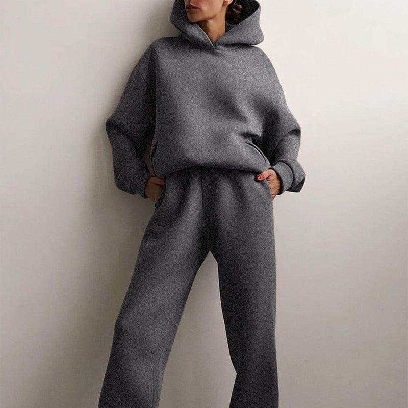 Women's Jogging Set with Pullover and Pants