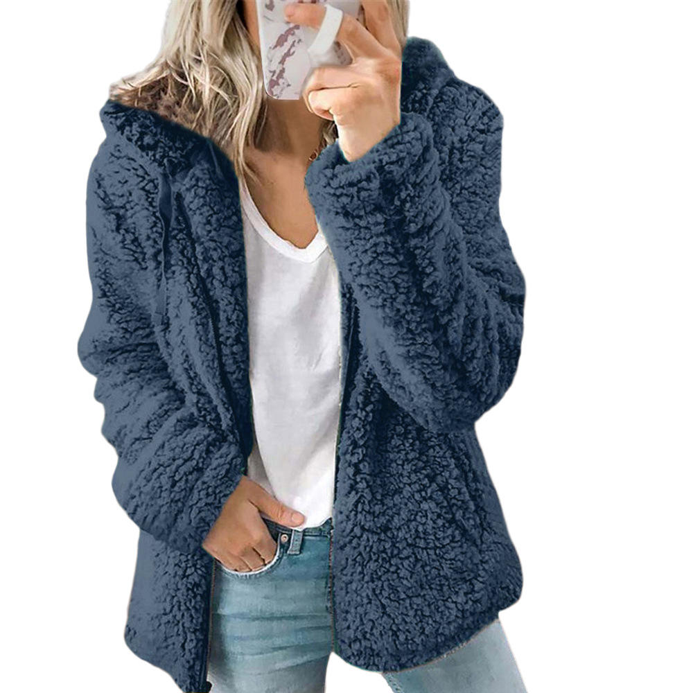 Women's Winter Jacket with Fluffy Design
