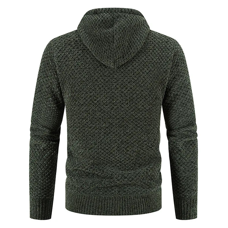 Men's lined cardigan for winter days