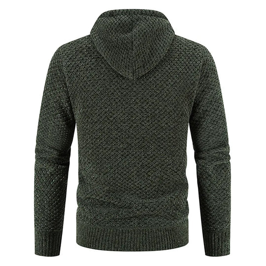Men's lined cardigan for winter days