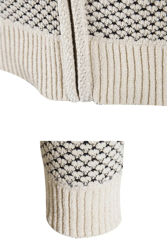 Men's lined cardigan for winter days