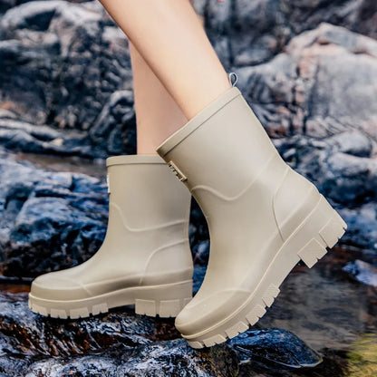 Damen-Regenstiefel im modernen koreanischen Stil