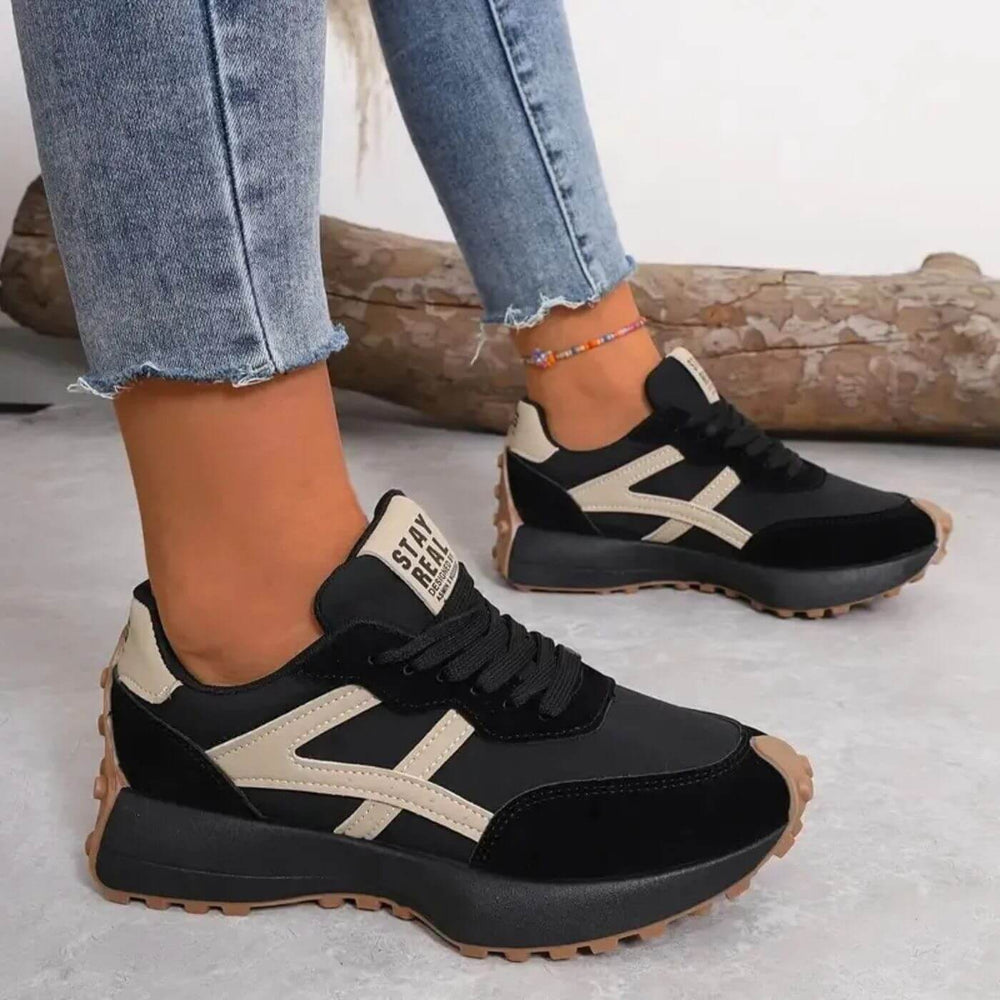 Women's Sneakers with Non-Slip Sole in Sporty Design